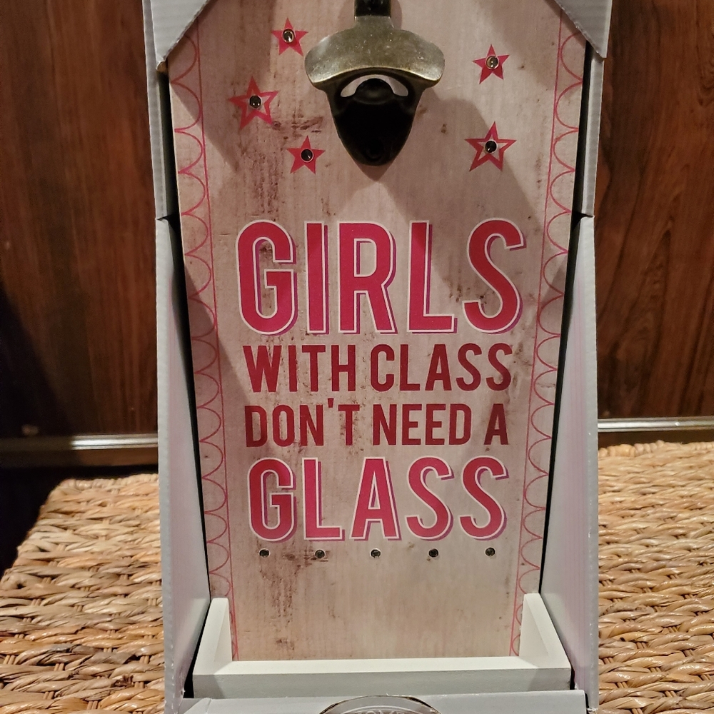 Wall decor bottle opener